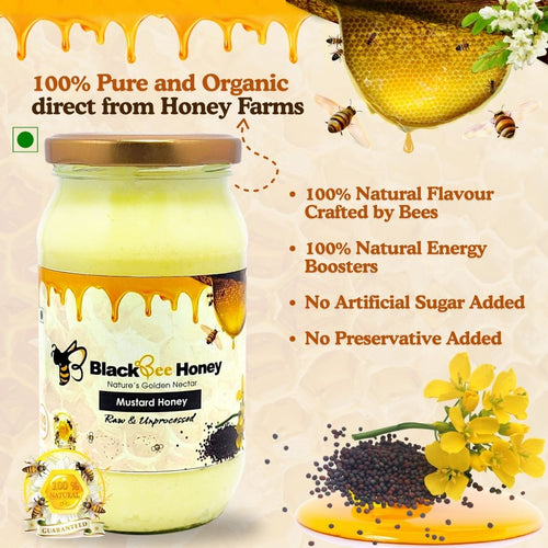 Black Bee Honey – Mustard Honey | Raw & Unprocessed