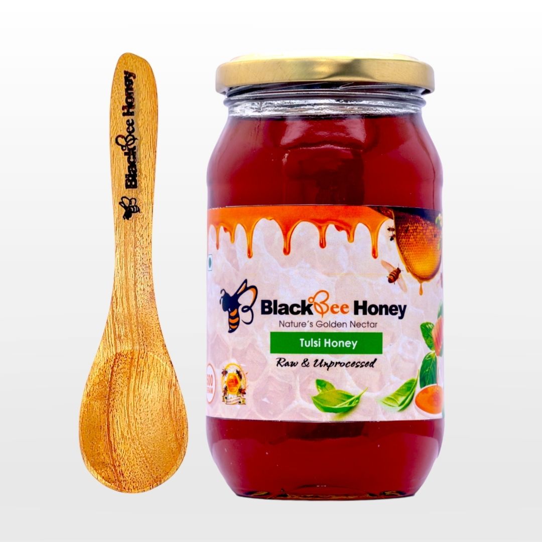 Black Bee Honey – Tulsi Honey | Raw & Unprocessed