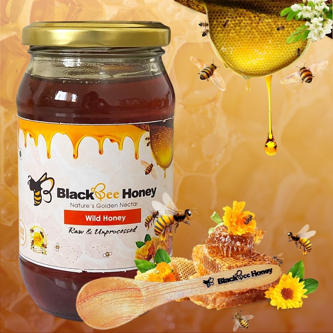 Black Bee Honey – Wild Honey | Raw & Unprocessed